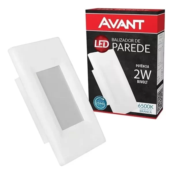 BALIZADOR LED ELEGANCE 2W 3,0K 4X2 IP20 BIV  - AVANT