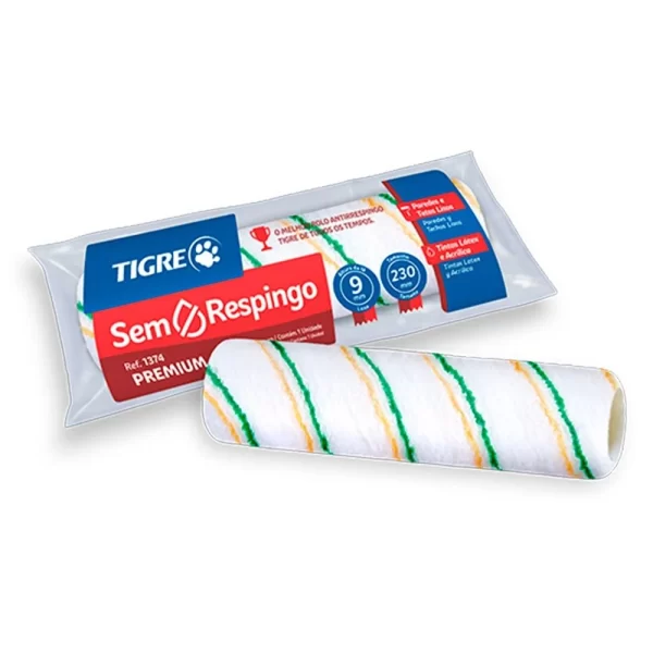 ROLO LÃ SEM RESPINGO ANTIGOTA - TIGRE