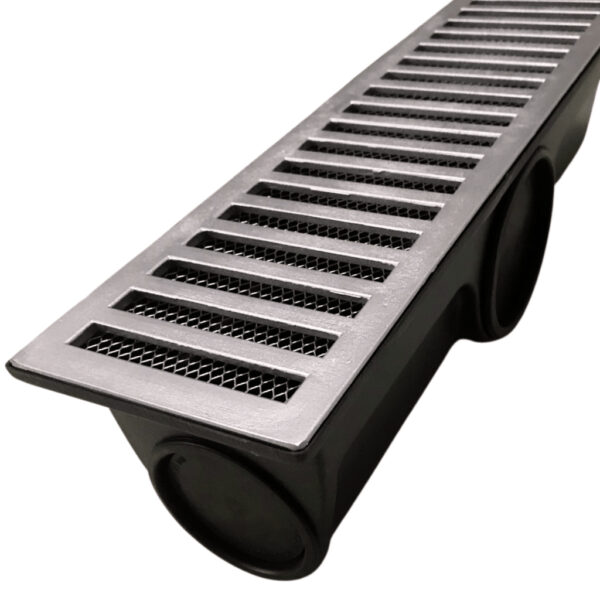 RALO VERTICAL C/GRELHA ALUMINIO PRETO 15X50
