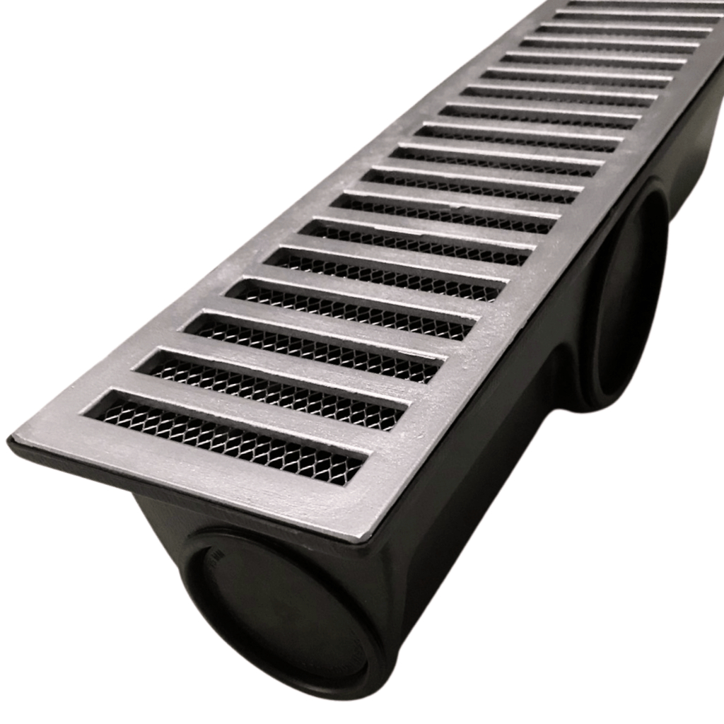 RALO VERTICAL C/GRELHA ALUMINIO PRETO 15X50