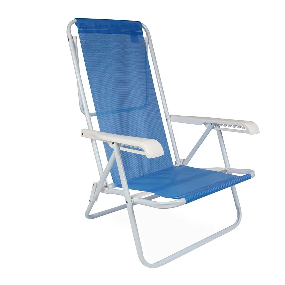 CADEIRA PRAIA 8 POSIÇOES ACO – MOR