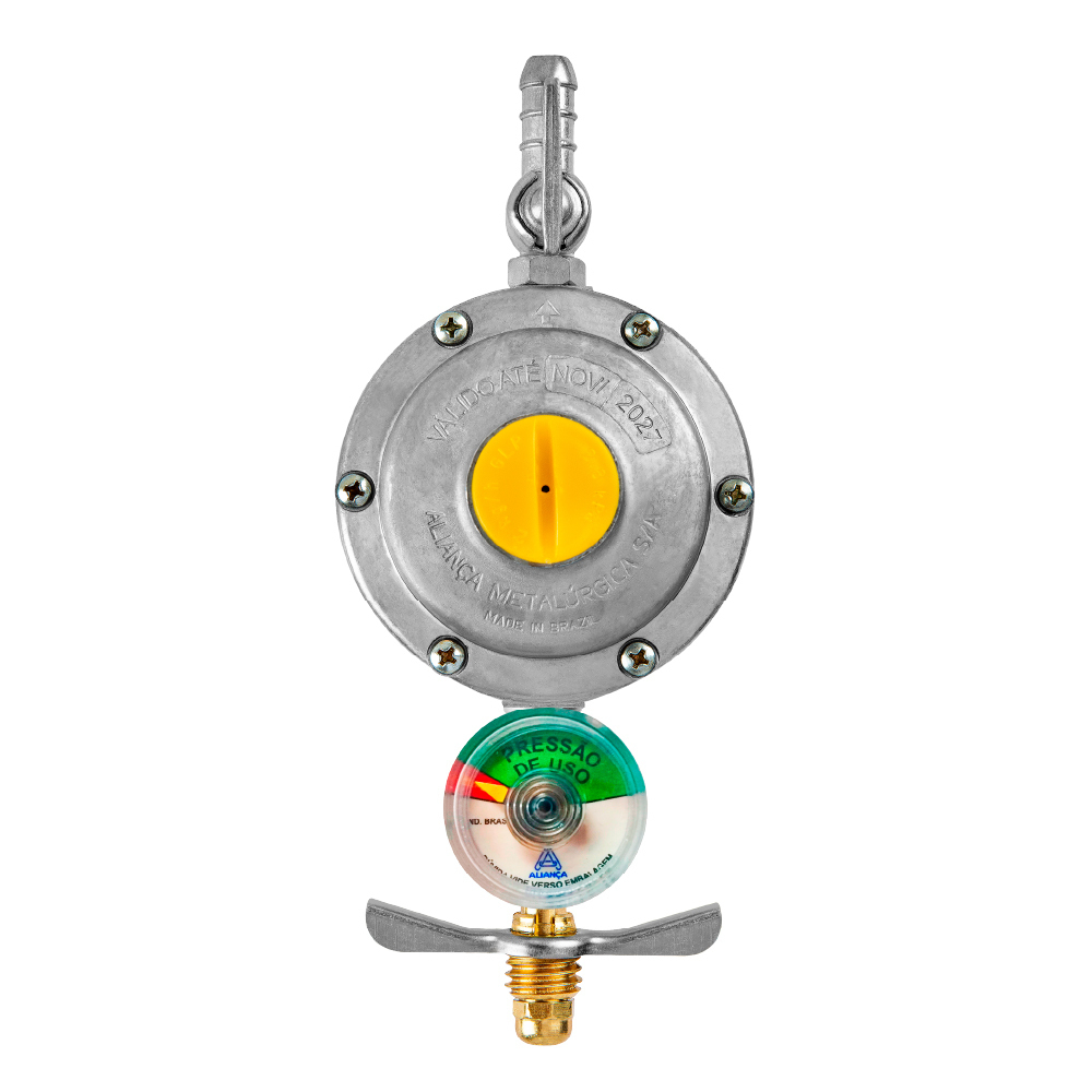 REGULADOR GAS C/MANGUEIRA 1,20M 504/01 – ALIANÇA