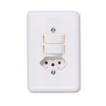 INTERRUPTOR 2 TECLA + TOMADA 10A STYLUS 20210- ILUMI