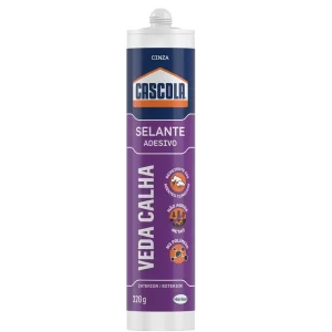 SELANTE ADESIVO VEDA CALHA  320G CINZA  - CASCOLA