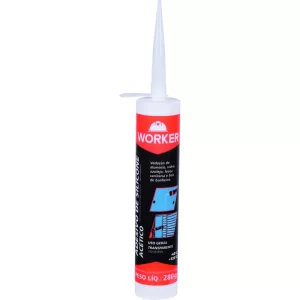 SILICONE ACÉTICO TRANSPARENTE 280G - WORKER