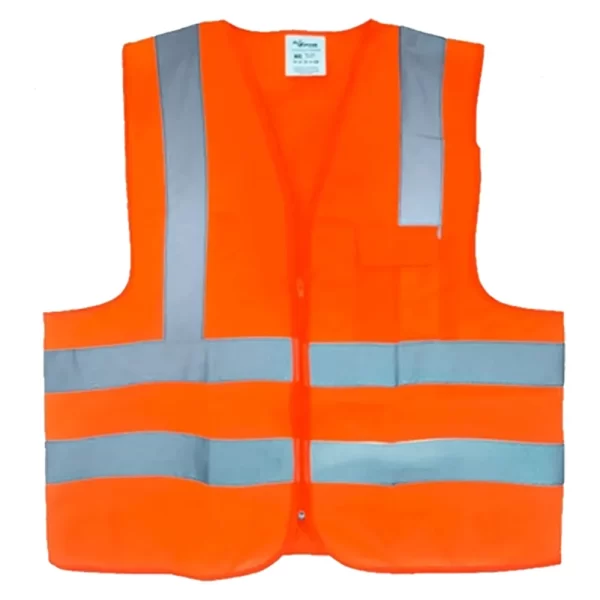 COLETE REFLETIVO LARANJA BOLSO G - PLASTCOR