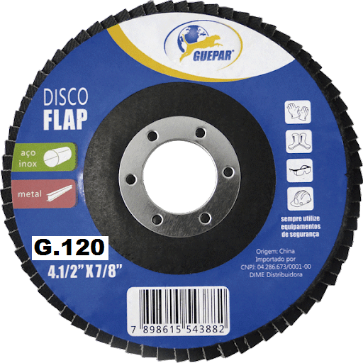 DISCO FLAP 4.1/2 X 7/8 G.120 – GUEPAR