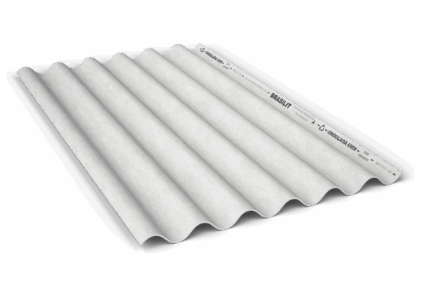 TELHA FIBROCIMENTO RESIDENCIAL RJ 5MM 2,44X1,10M - BRASILIT